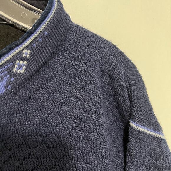 Dale Of Norway Sweater Womens M Blue Wool Norwegian Cardigan Metal Clasps - Picture 6 of 13